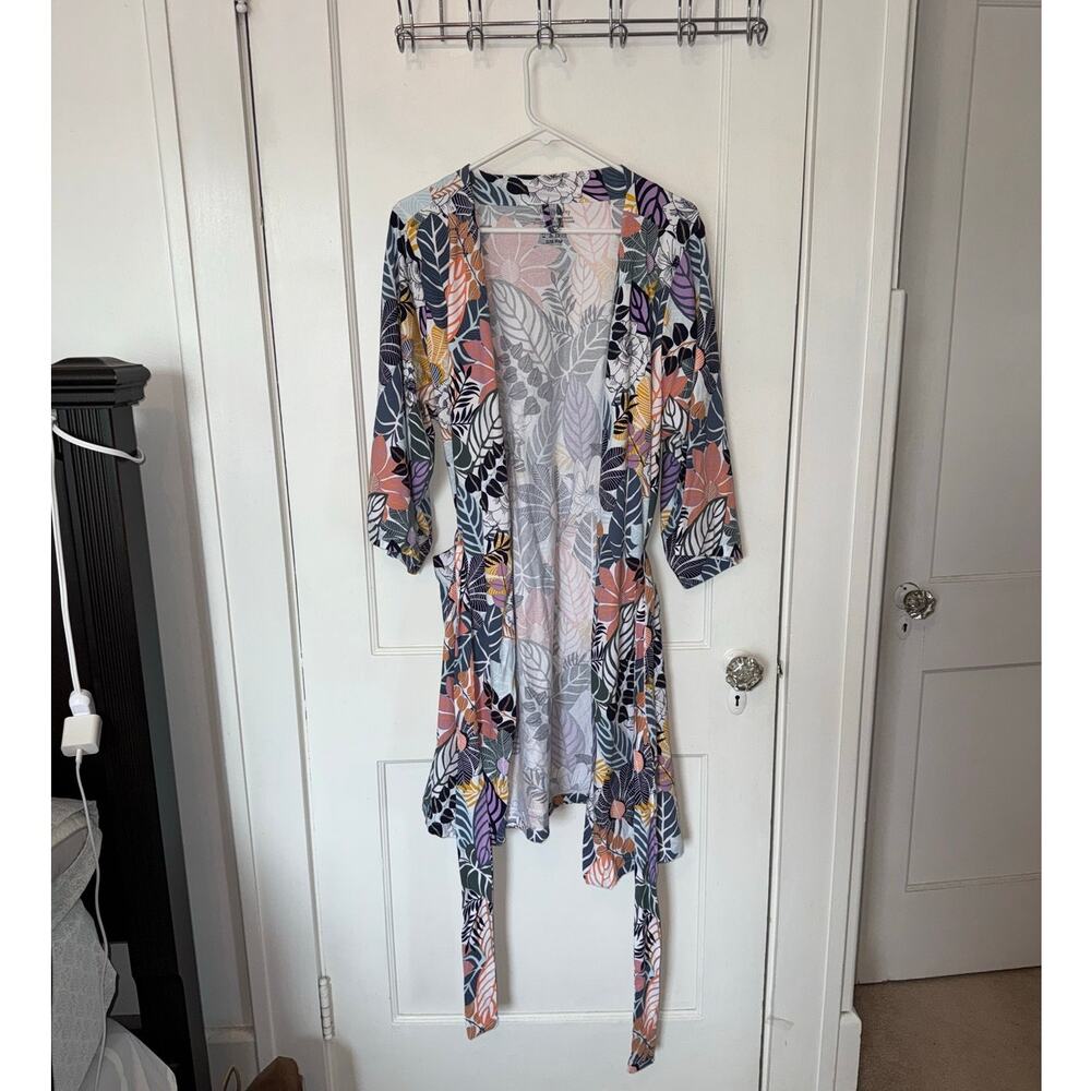 New Vera Bradley Palm Floral Knit Robe S/M